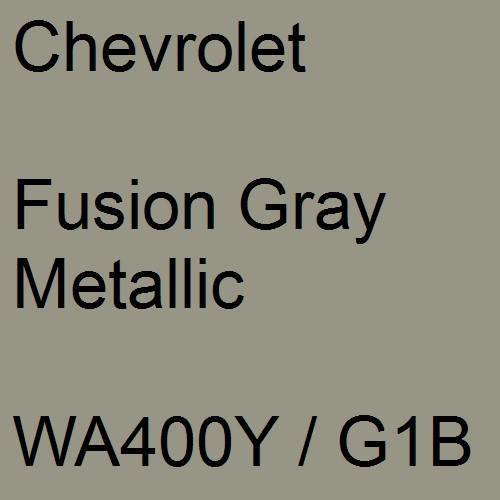 Chevrolet, Fusion Gray Metallic, WA400Y / G1B.